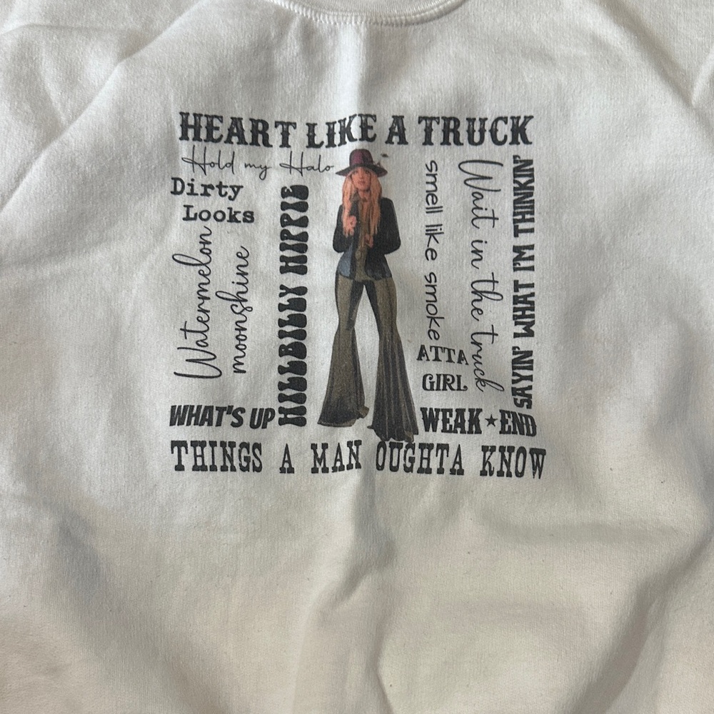 Gildan White Kids Sweatshirt with Country Graphic